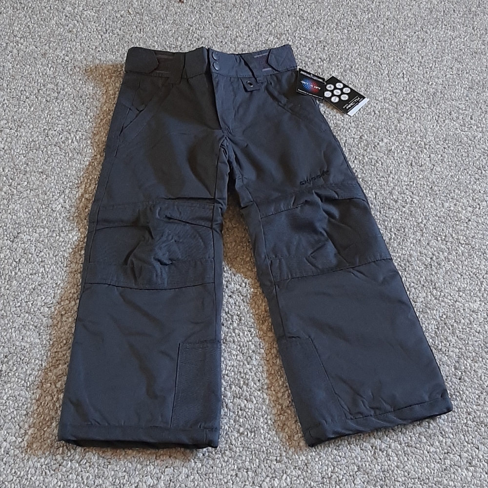 New Ski Gear Youth Insulated Charcoal Snow Pants.
